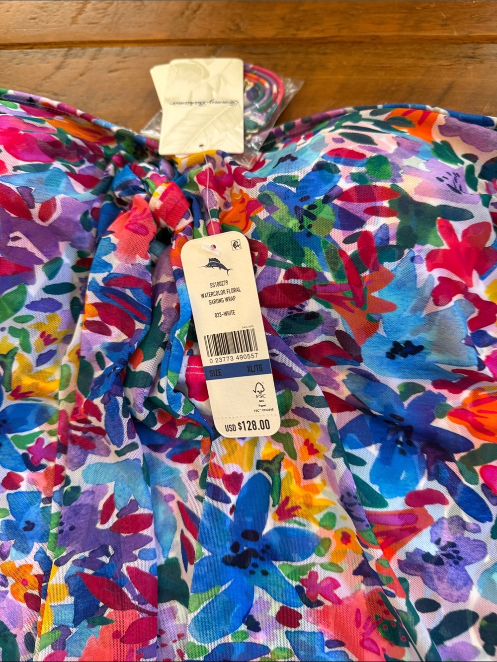 Tommy Bahama Multicolor Floral Strapless Swim Mini - Picture 2 of 4
